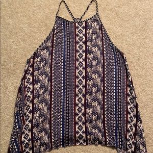 Patterned Racerback Tank